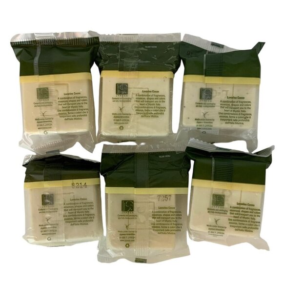 Lavarino Cosso Massage Soap Lot Of 6 Bars 1.41 Oz Each Travel Size Made In Italy - Picture 2 of 4